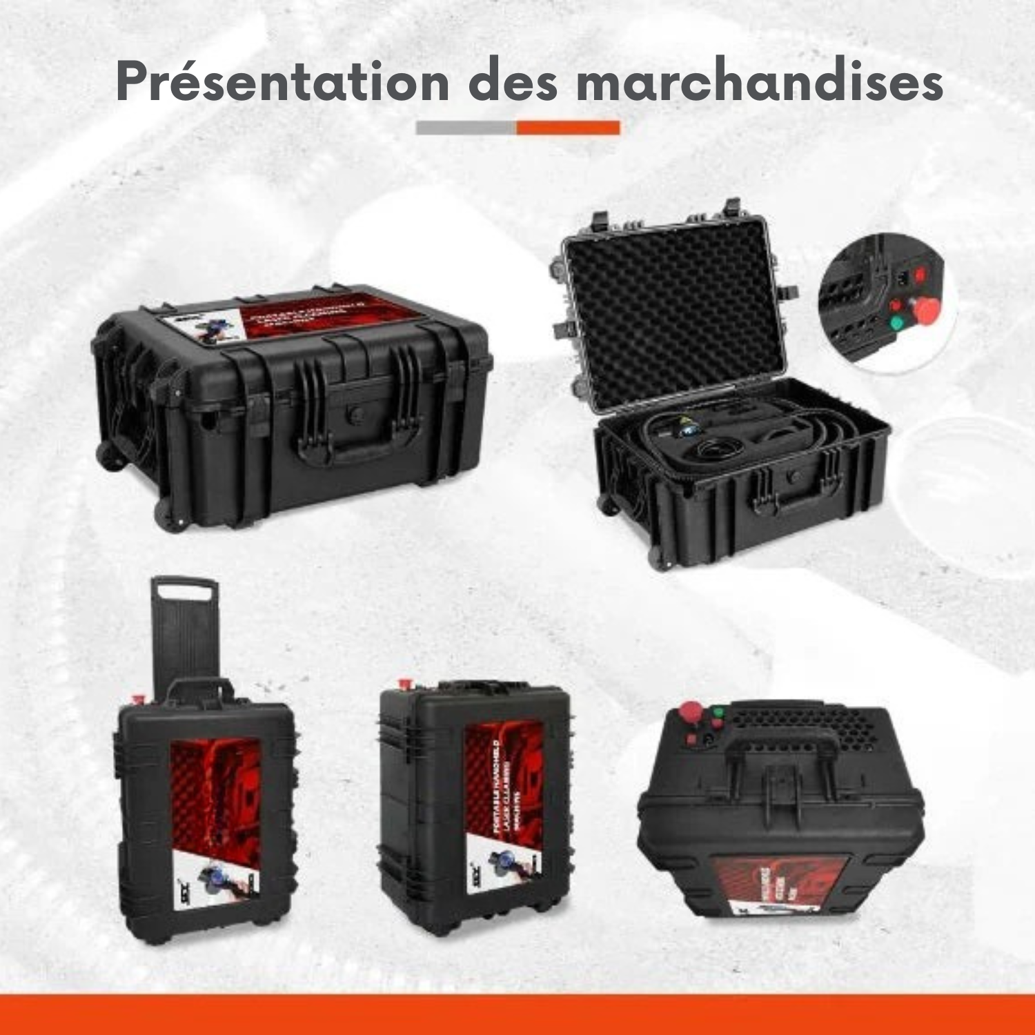 RustGone™ Éliminateur de Rouille et de Peinture au Laser Portable